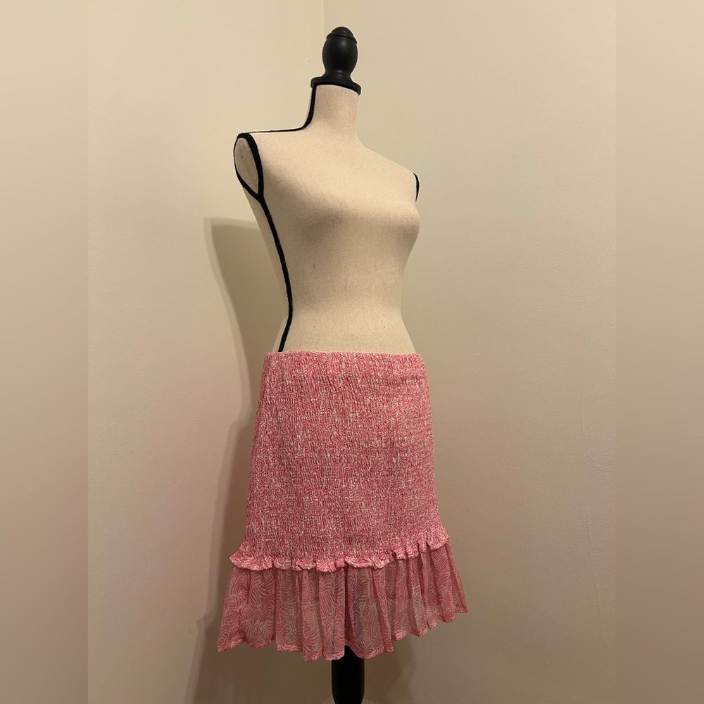 Pink Ruffled Mini Skirt - Perfect for Spring